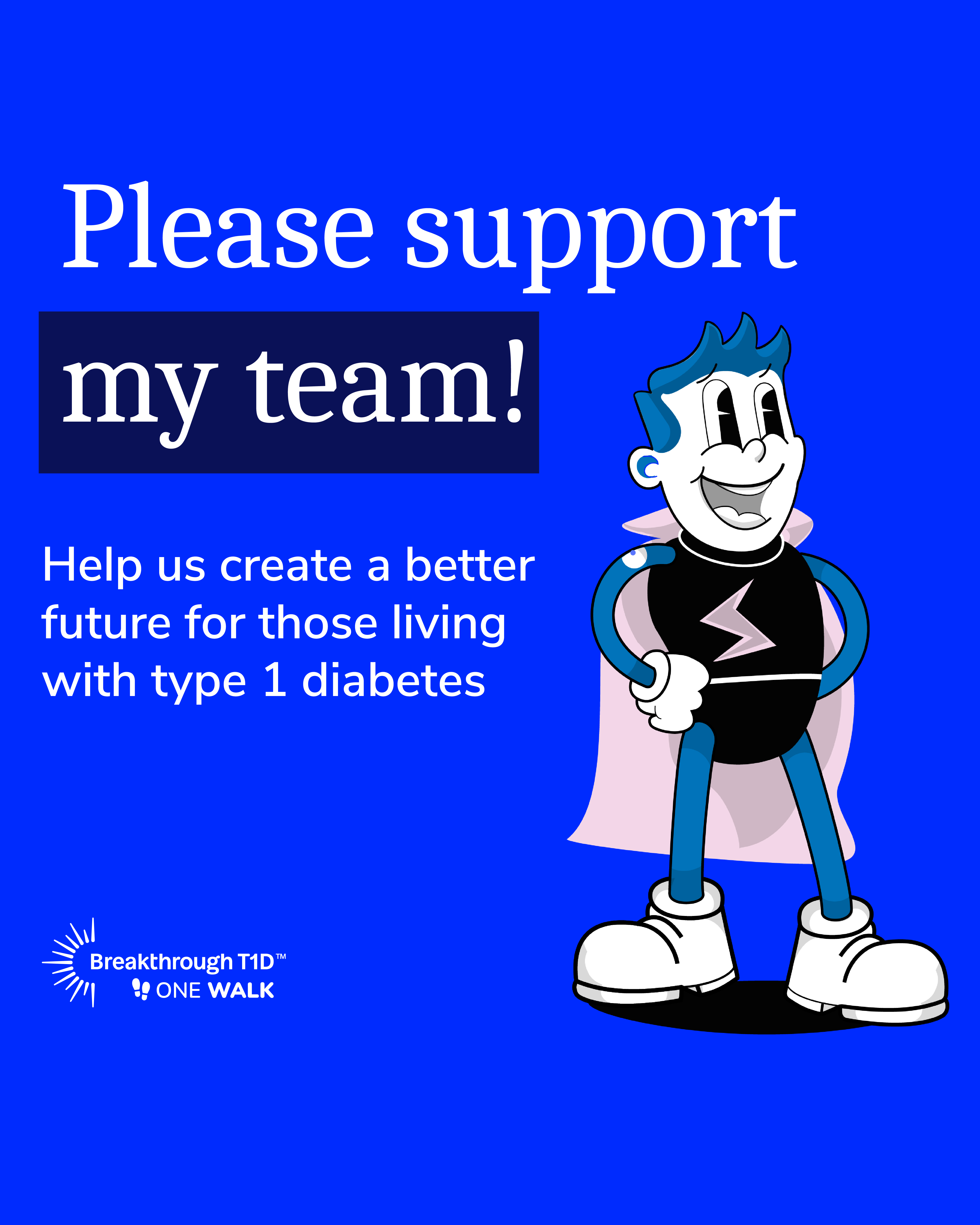 Please support my team - Instagram social tile