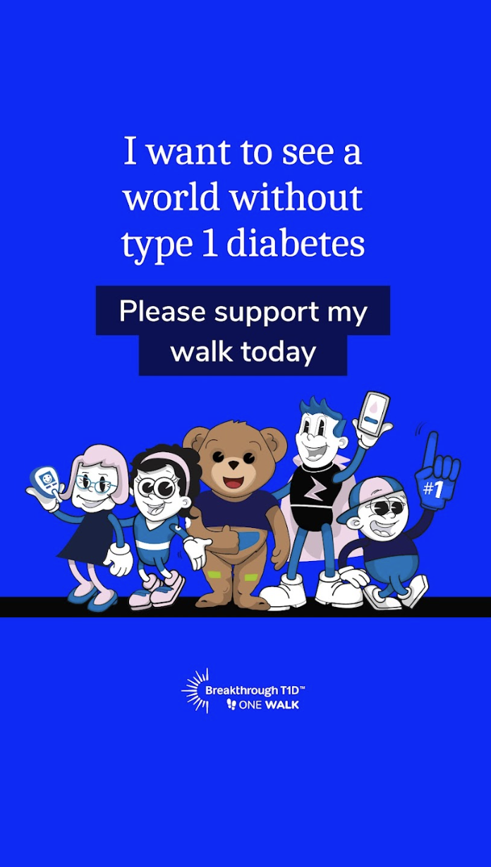 World without type 1 diabetes - Instagram story tile 1
