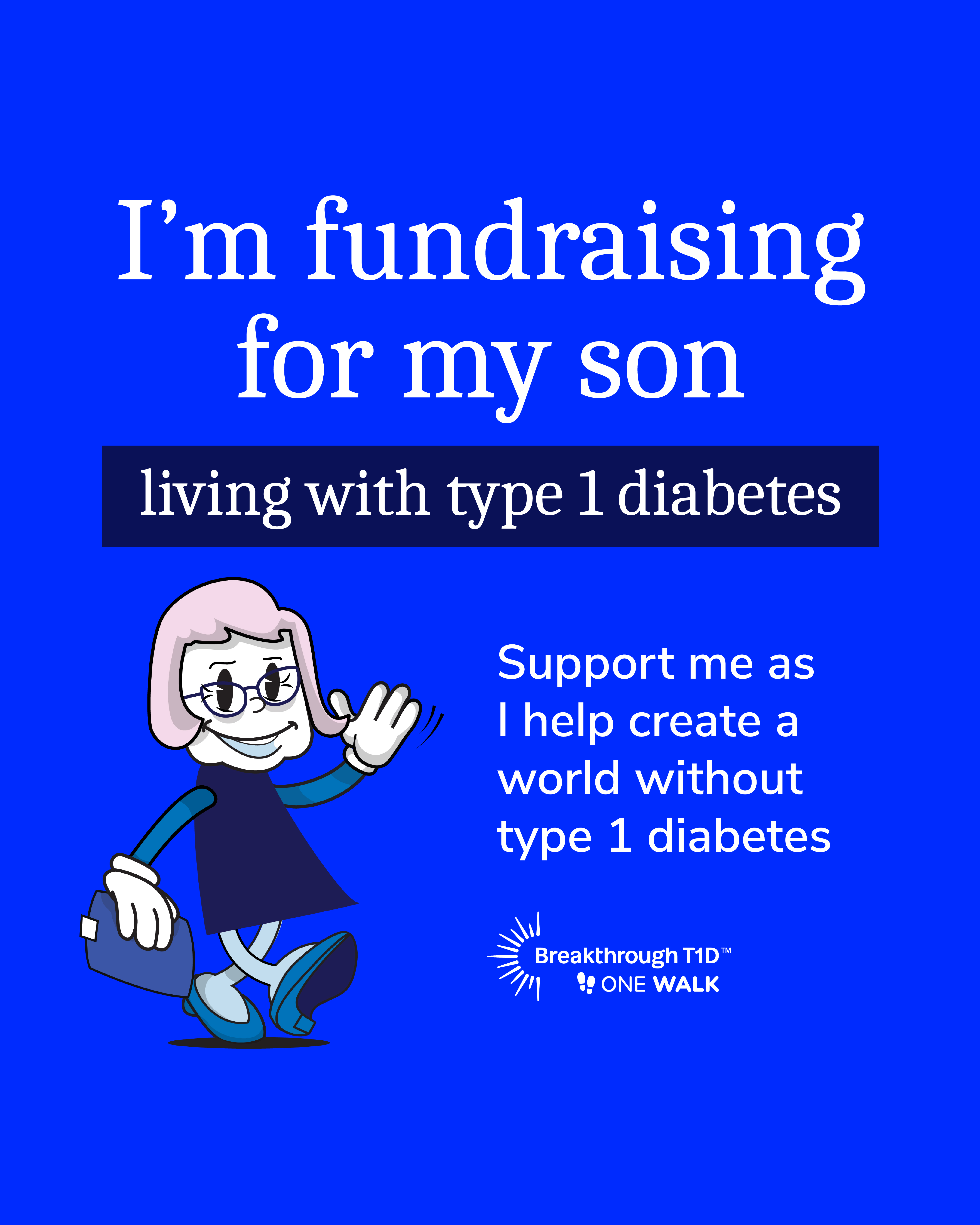 Walking for my son - Instagram social tile 2