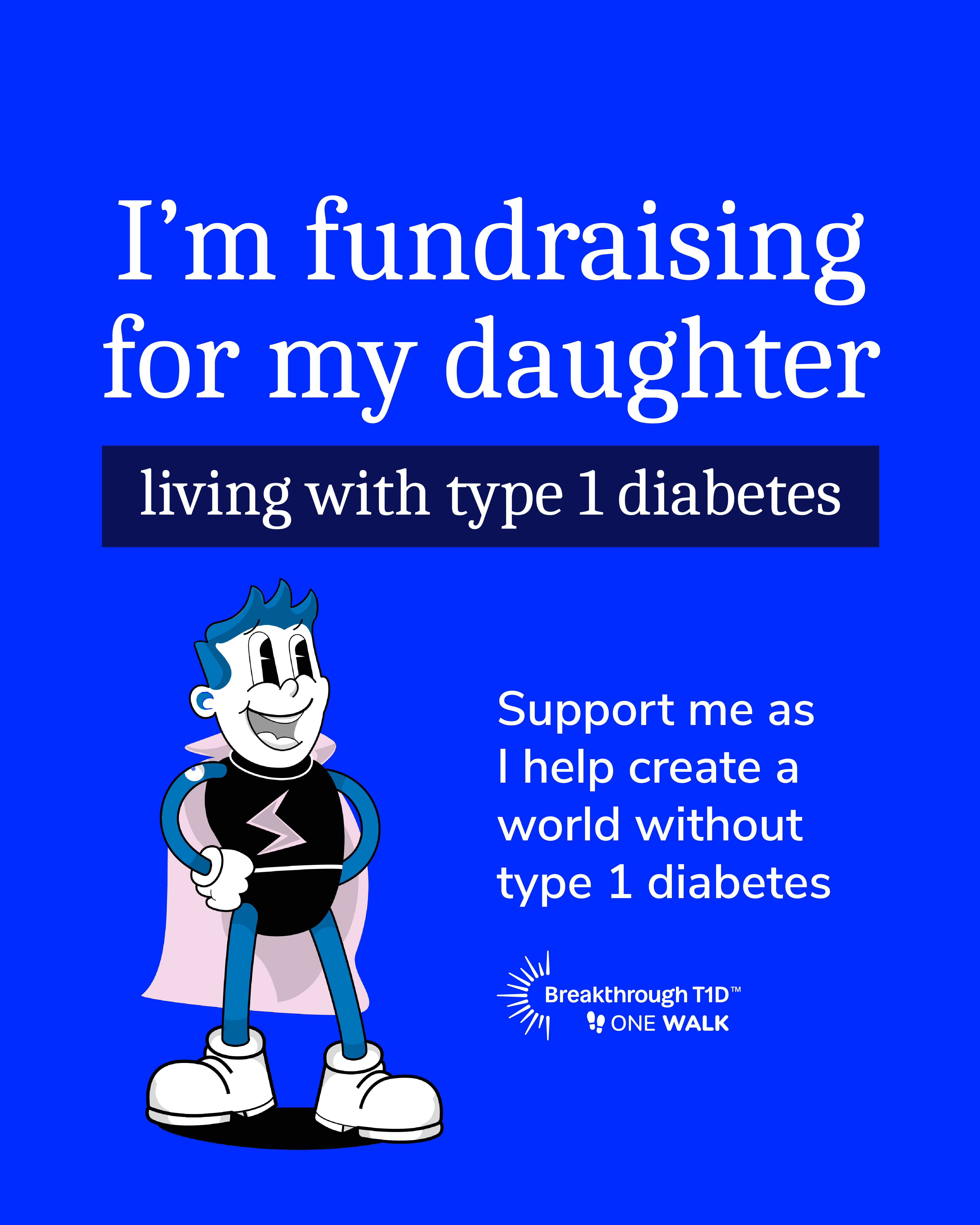 Walking for my daughter - Instagram social tile 2