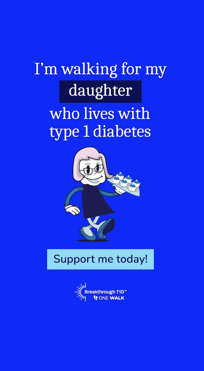 Walking for my daughter - Instagram story tile