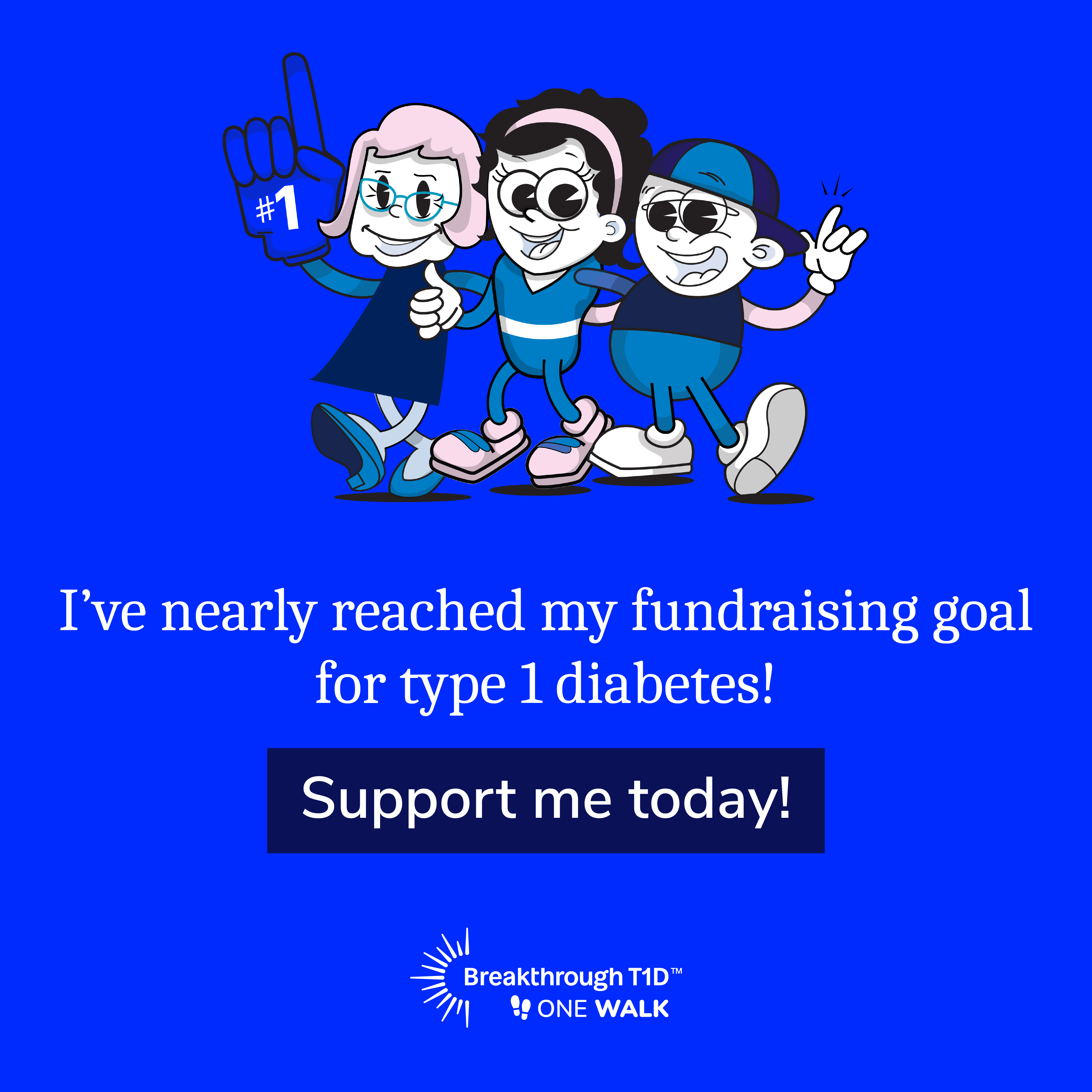 I've nearly reached my goal - Facebook social tile