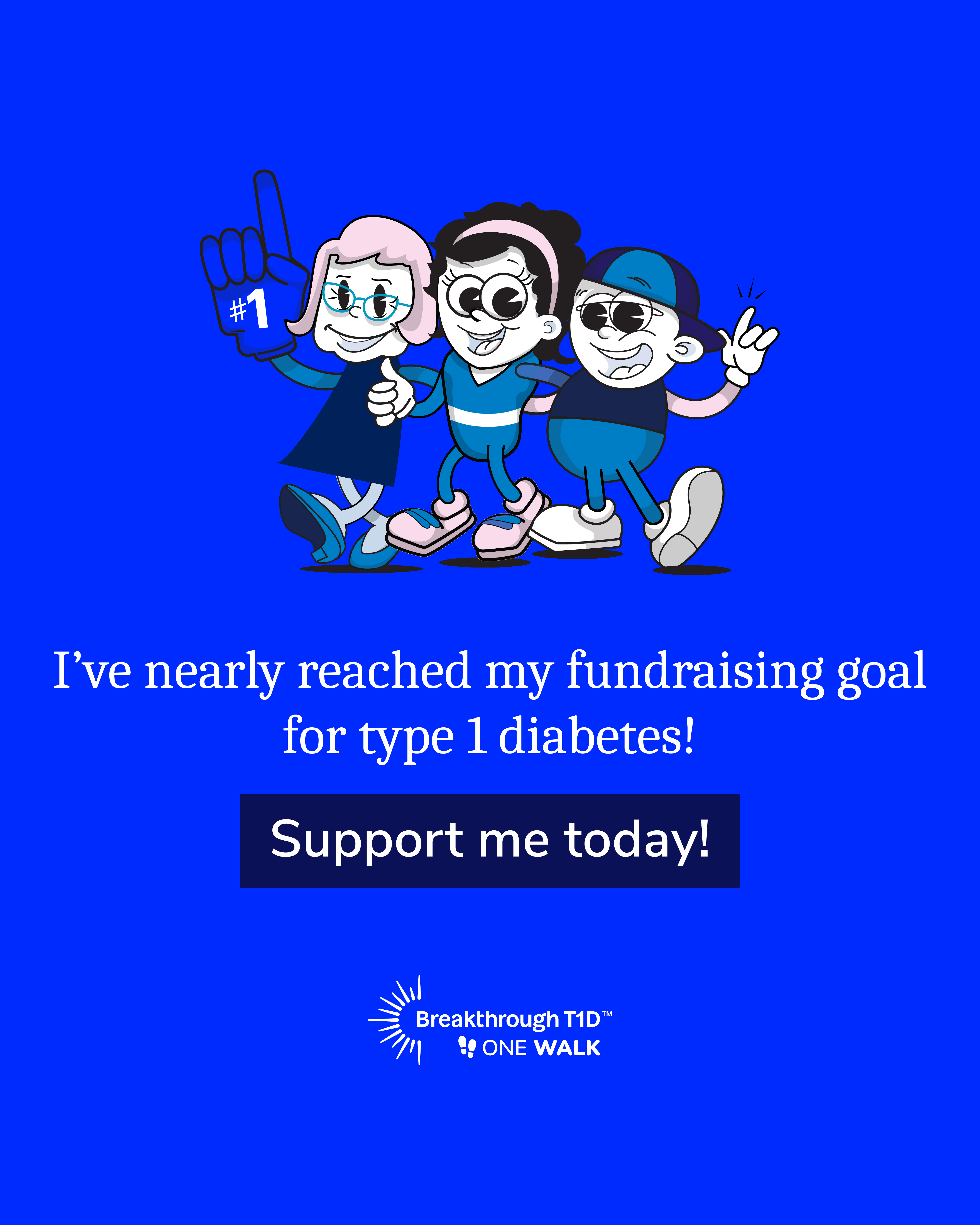 I've nearly reached my goal - Instagram social tile