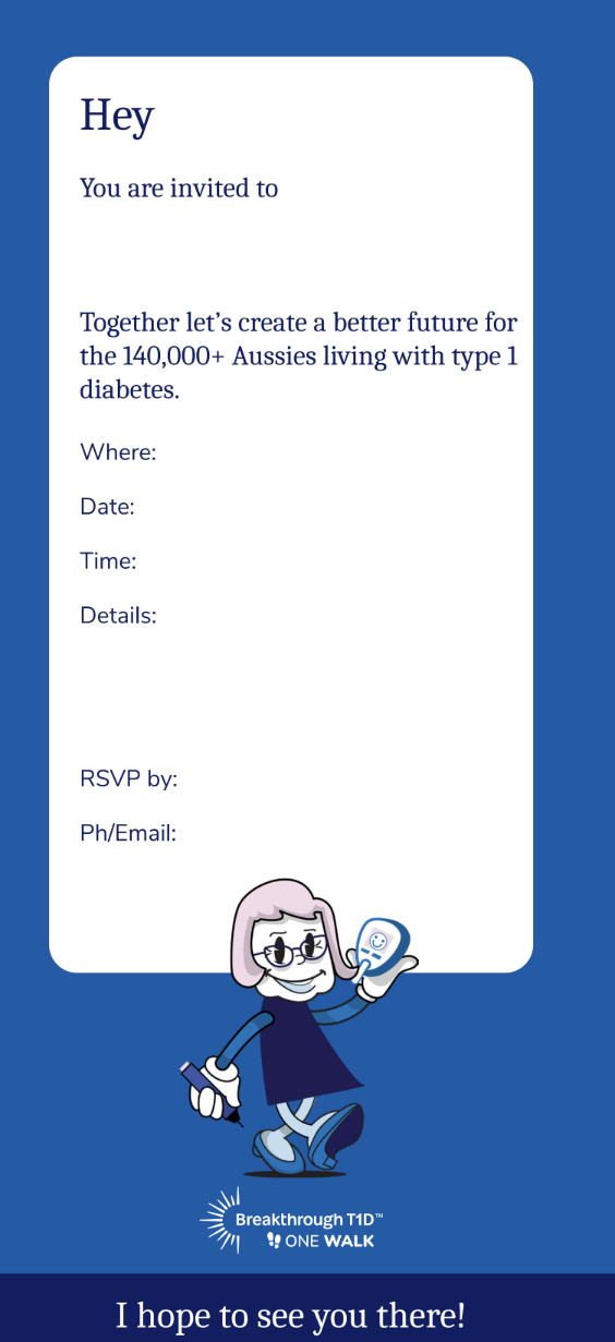 Editable invites for your fundraiser event