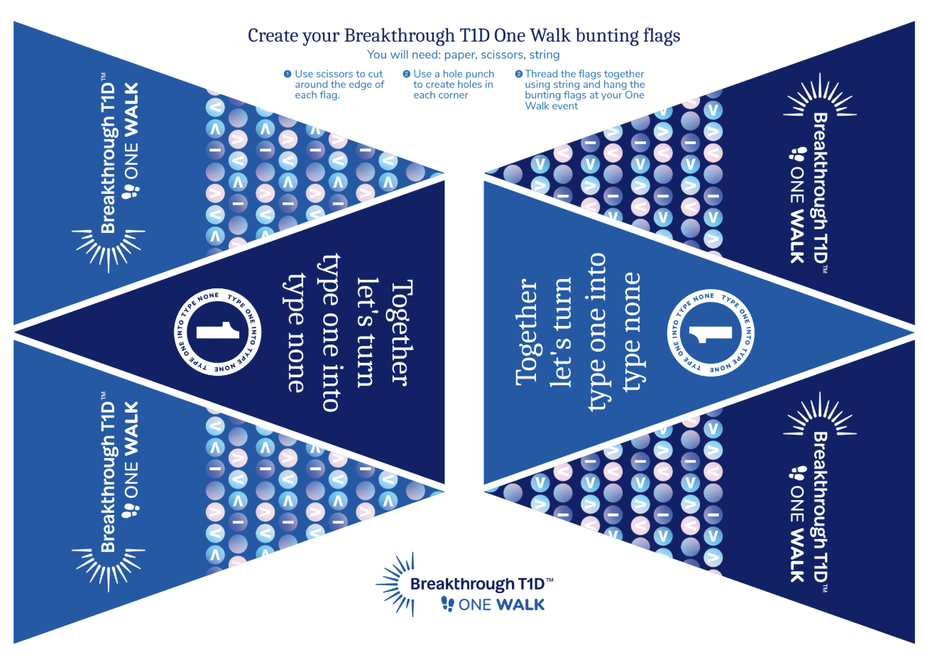 Create your own paper bunting flags