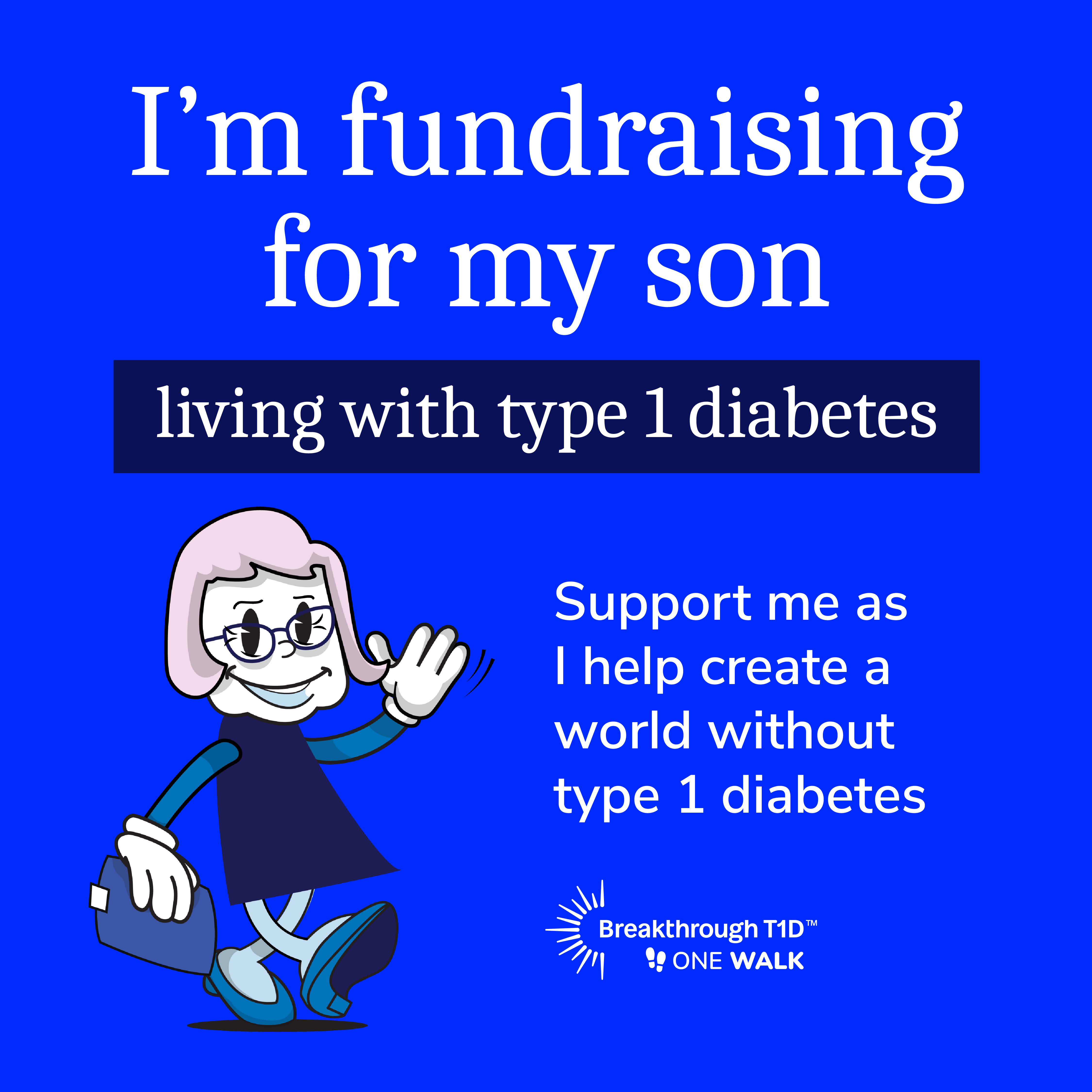 Walking for my son - Facebook social tile 2